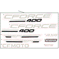 DECAL KIT (DARK GREEN) - 2022 CFMOTO CFORCE 400 EPS