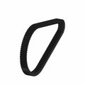 Black rubber drive belt with evenly spaced teeth designed for Polaris UTV/ATV drive systems.