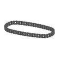 Black metal chain oil pump drive with interlocking links, designed for durability and precision fit.