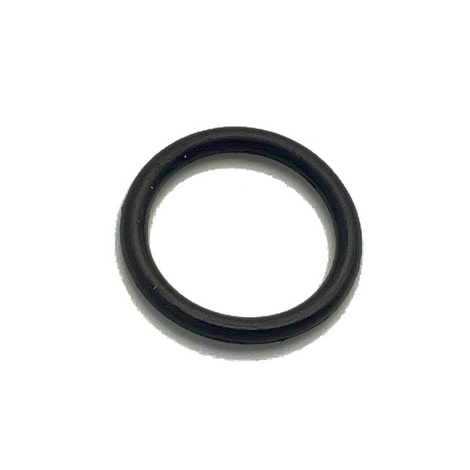 Black rubber O-ring seal with smooth surface and circular cross-section.