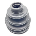 Black rubber accordion-style inner CV boot with multiple flexible ridges and a central split seam.