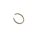 Small circular metal clip with an open gap, gold-toned and smooth finish.
