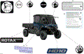 BODY - DECALS - 2025 CAN AM DEFENDER PRO HD10 LTD CAB - DUSTY NAVY - 67" WIDTH