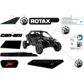 BODY - DECALS - 2024 CAN AM MAVERICK R X - TIMELESS BLACK METALLIC - 77" WIDTH CALI