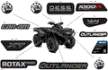 BODY - FEATURE DECALS - 2024 CAN AM OUTLANDER 1000R EFI 4X4 XT - PLATINUM SILVER SATIN