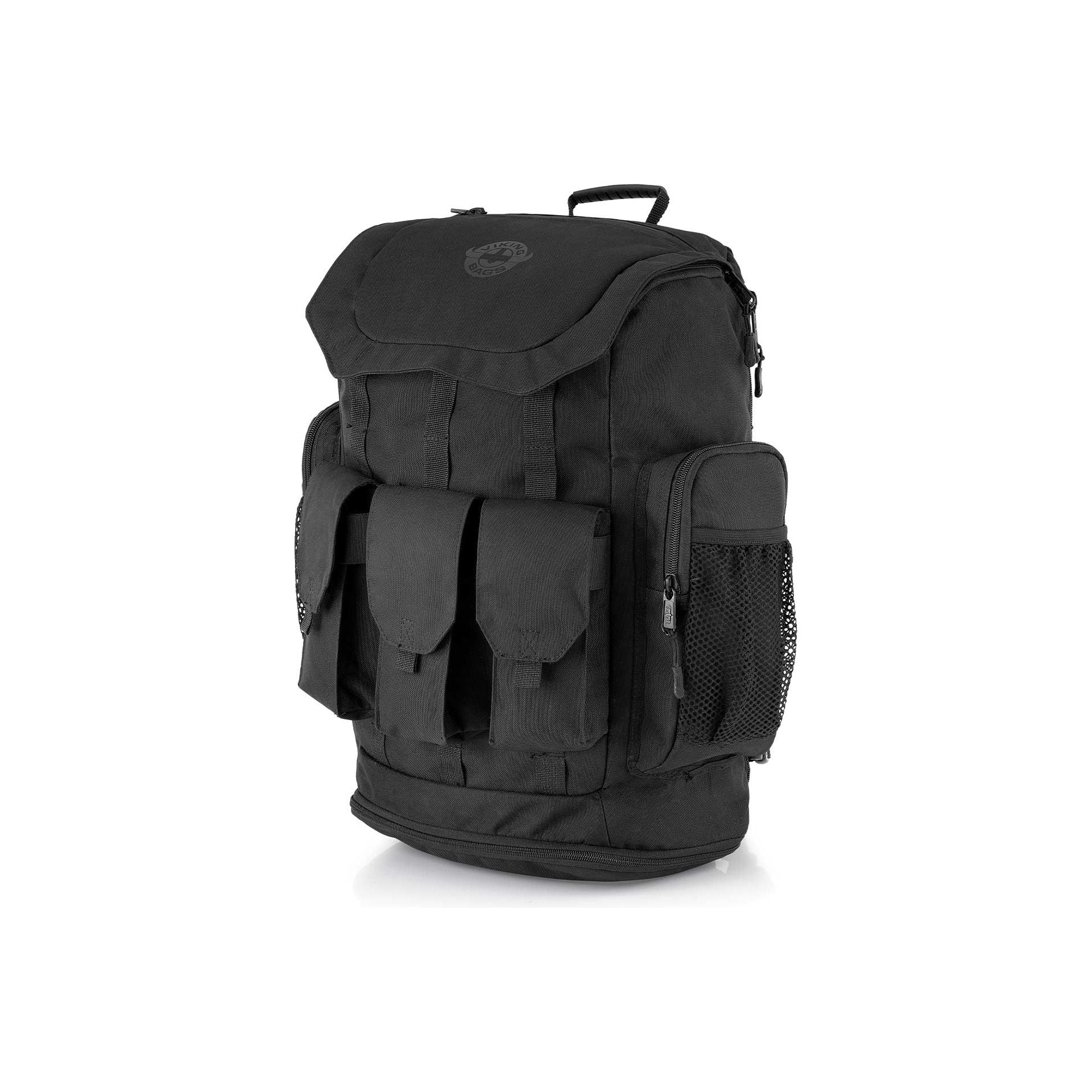 32L - Trident Large Indian Motorcycle Sissy Bar Backpack by Viking Bags 55968 Sissy Bar Bag