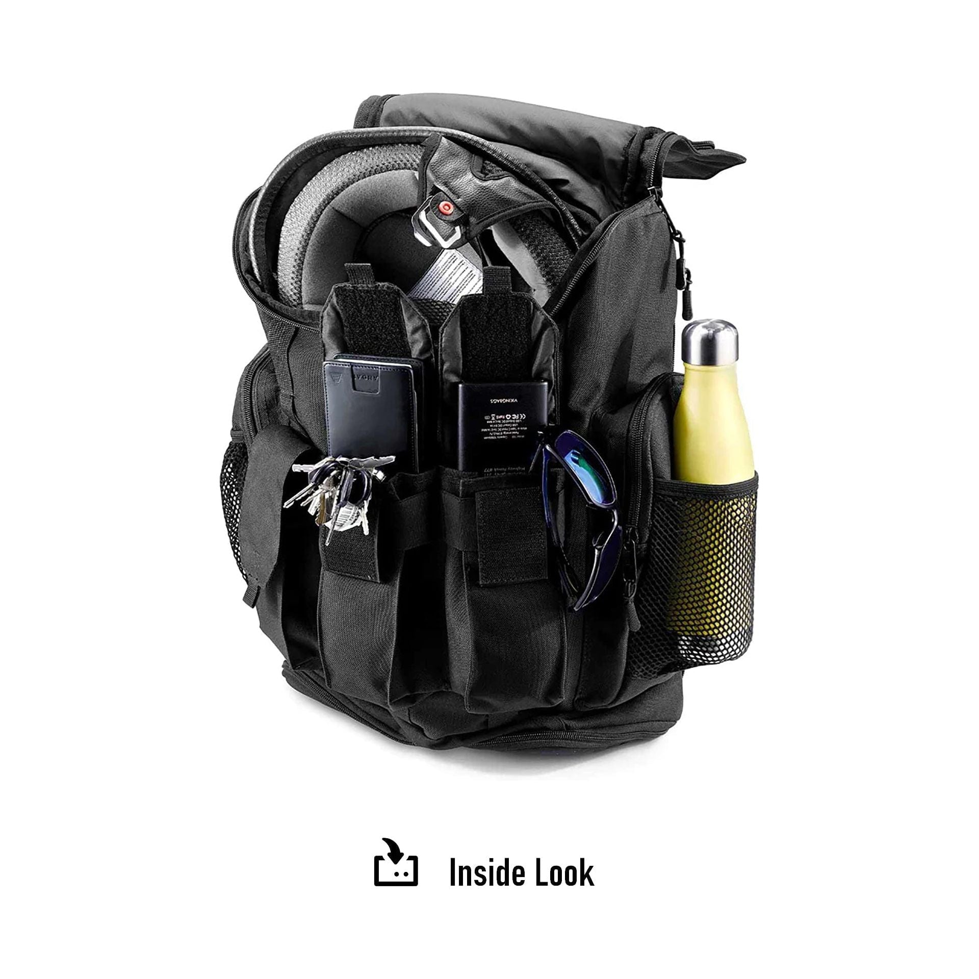 32L - Trident Large Indian Motorcycle Sissy Bar Backpack by Viking