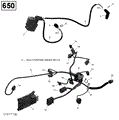ENGINE HARNESS AND ELECTRONIC MODULE - 650 EFI (PACKAGE PRO) - 2017 CAN AM OUTLANDER 650 EFI PRO
