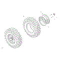 DRIVE - FRONT WHEELS - 2025 CAN AM MAVERICK SPORT 1000R EFI X MR - HYPER SILVER - 64" WIDTH
