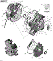 CRANKCASE _01R1517 - 2015 CAN AM OUTLANDER 6X6 650 EFI
