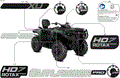 BODY - FEATURE DECALS - 2025 CAN AM OUTLANDER PRO MAX HD7 4X4 XU - COMPASS GREEN - (2)