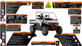 BODY - WARNING DECALS - 2024 CAN AM DEFENDER HD10 X MR - HYPER SILVER - 67" WIDTH