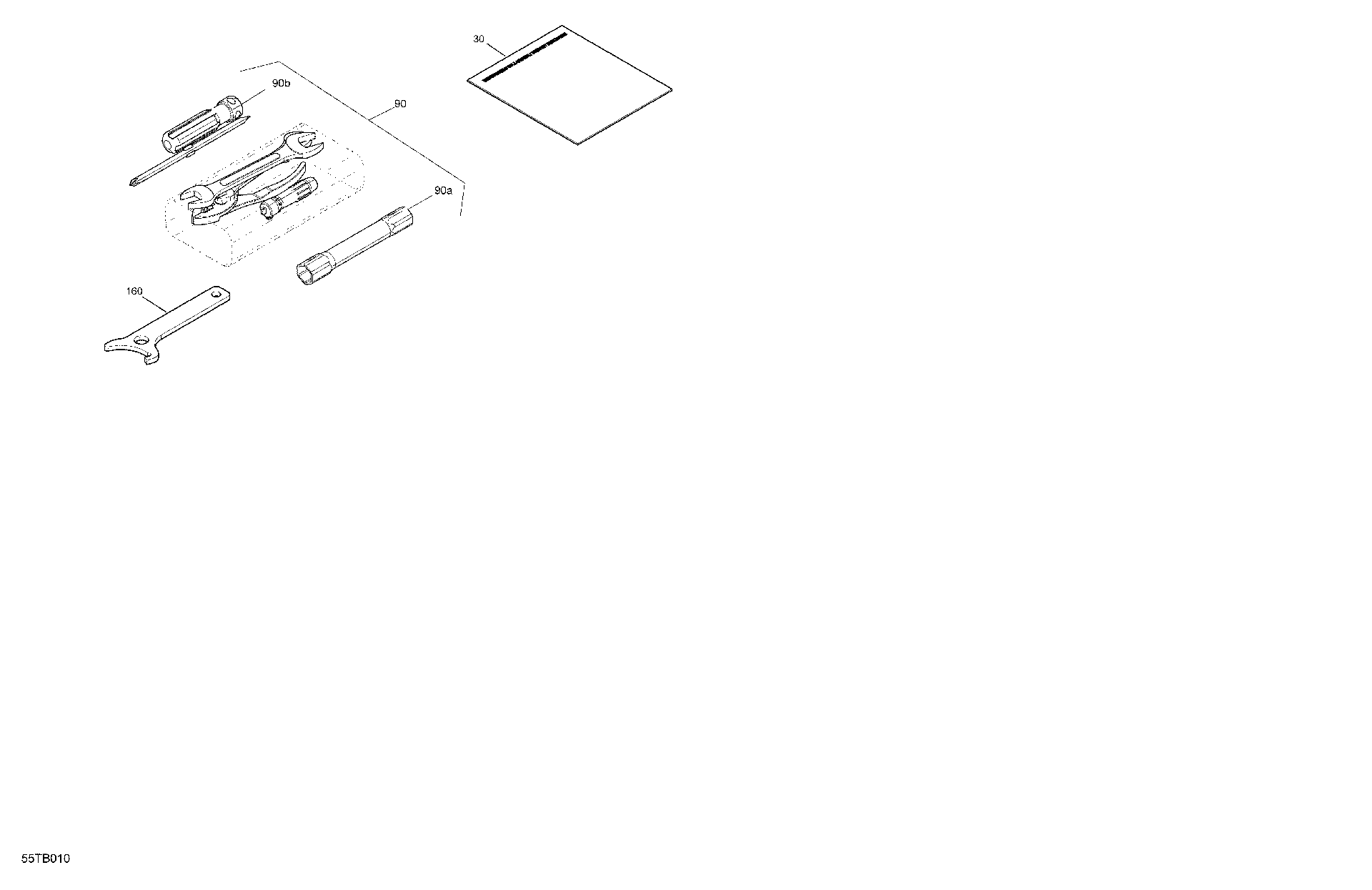 An Image of a Genuine Can-Am Parts Schematic Diagram showing the schematic - BODY - FRONT STORAGE TRAY