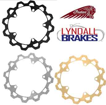 Indian Challenger/FTR/Sport Chief Front Brake Rotor by Lyndall Brakes