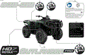 BODY - FEATURE DECALS - 2026 CAN AM OUTLANDER PRO HD7 4X4 - COMPASS GREEN