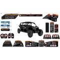 BODY - WARNING DECALS - 2025 CAN AM MAVERICK MAX TURBO RR X RS SAS 72 INCH - FIERY RED METALLIC - 72" WIDTH