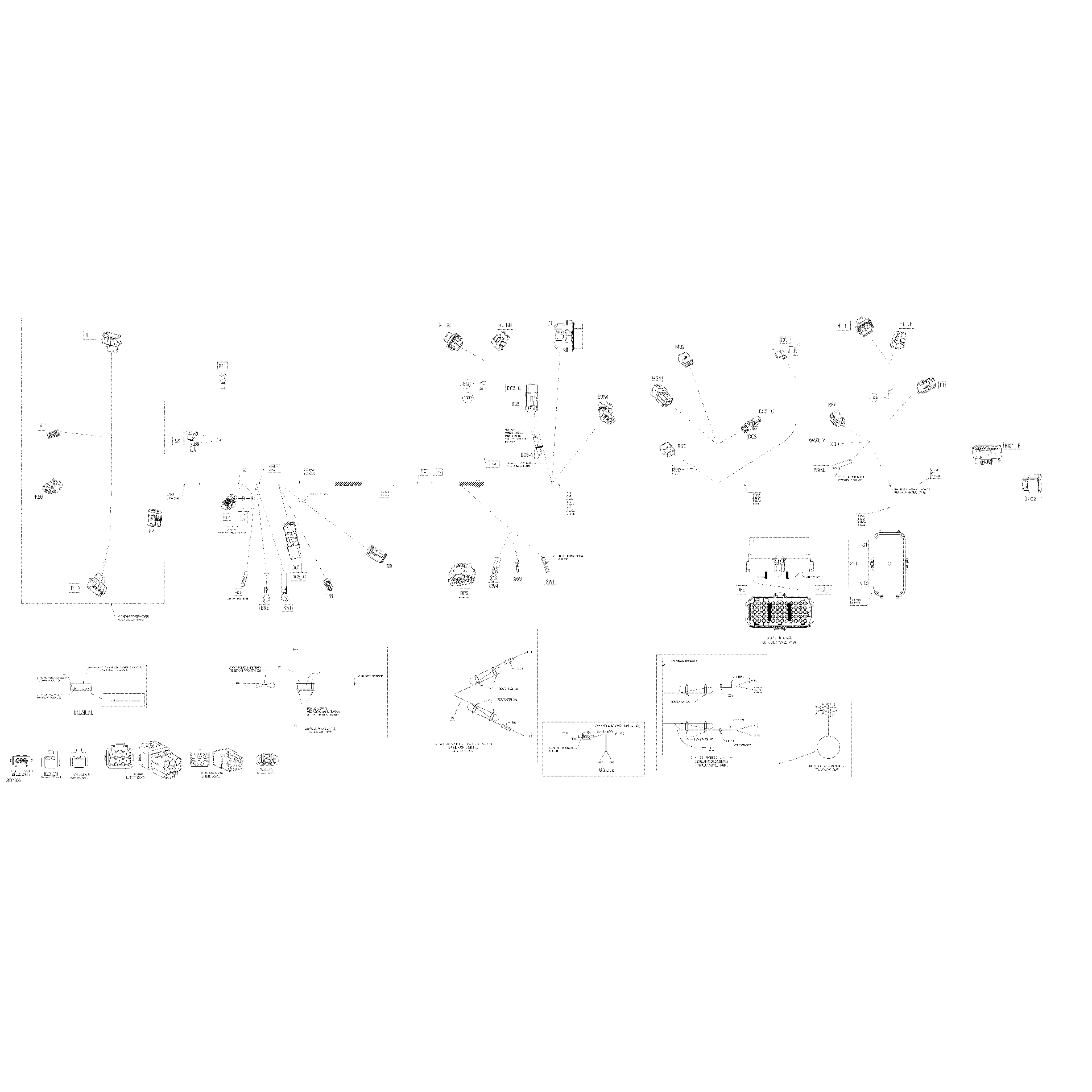 An Image of a Genuine Can-Am Parts Schematic Diagram showing the schematic - MAIN HARNESS 710006171