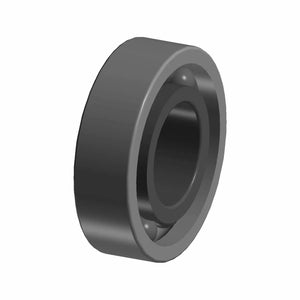 A 3D-rendered image of the Cam Chain Ball Bearing by Polaris, showcasing its outer and inner rings with visible balls, ideal for Polaris parts or Indian motorcycle use, displayed on a white background.
