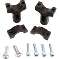 1-1/8" Mount Clamps Aluminum Hand Guards Black by Moose Offroad