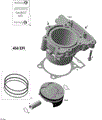 CYLINDER AND PISTON - 2015 CAN AM DS 450 EFI