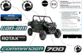 BODY - DECALS - 2024 CAN AM COMMANDER 700 EFI DPS - TUNDRA GREEN - 60" WIDTH