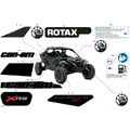 BODY - DECALS - 2024 CAN AM MAVERICK R X RS - TIMELESS BLACK METALLIC - 77" WIDTH CALI