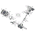 ROTAX - CRANKSHAFT PISTONS AND CYLINDER - 2026 CAN AM DEFENDER 6X6 HD10 LTD CAB - DUSTY NAVY SATIN - 65" WIDTH