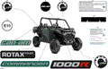 BODY - DECALS - 2025 CAN AM COMMANDER 1000R EFI DPS - COMPASS GREEN - 60" WIDTH