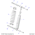 SUSPENSION: SHOCK FRONT - 2022 POLARIS SPORTSMAN XP 1000 S 55"