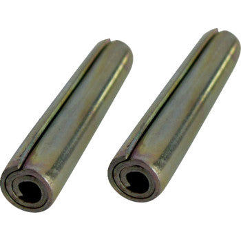 Polaris Roll Pins by Quad Logic—two cylindrical, slotted metal spring pins for Polaris ATV roll pin replacement (OEM #7661913 compatible)—are shown side by side on a white background.