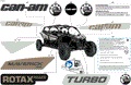 BODY - DECALS - 2024 CAN AM MAVERICK MAX TURBO RS 72 INCH - CATALYST GRAY - 72" WIDTH