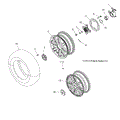 WHEELS: FRONT and HUB - 2015 POLARIS SPORTSMAN 1000 XP