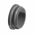 Gray rubber oil pickup seal with double-lip design and cylindrical shape.