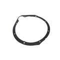 The Gasket-Bell Housing by Polaris is a flat, round black gasket with evenly spaced holes along its edge, shown on a white background. It's commonly used in Polaris UTV parts.
