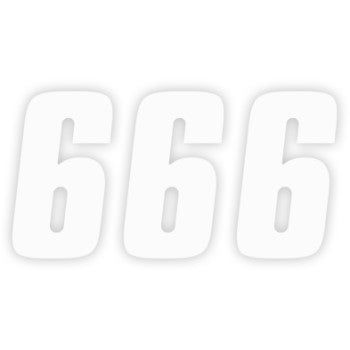 FX Factory Number 6 White 6" by Factory Effex