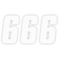 FX Factory Number 6 White 6" by Factory Effex