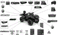 DECALS - XT - 2020 CAN AM OUTLANDER MAX 850 EFI