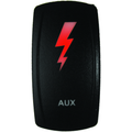 Lighted Switch Auxillary Red LED by DragonFire Racing