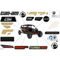 BODY - DECALS - 2023 CAN AM MAVERICK MAX TURBO RR X RS SMART SHOCK