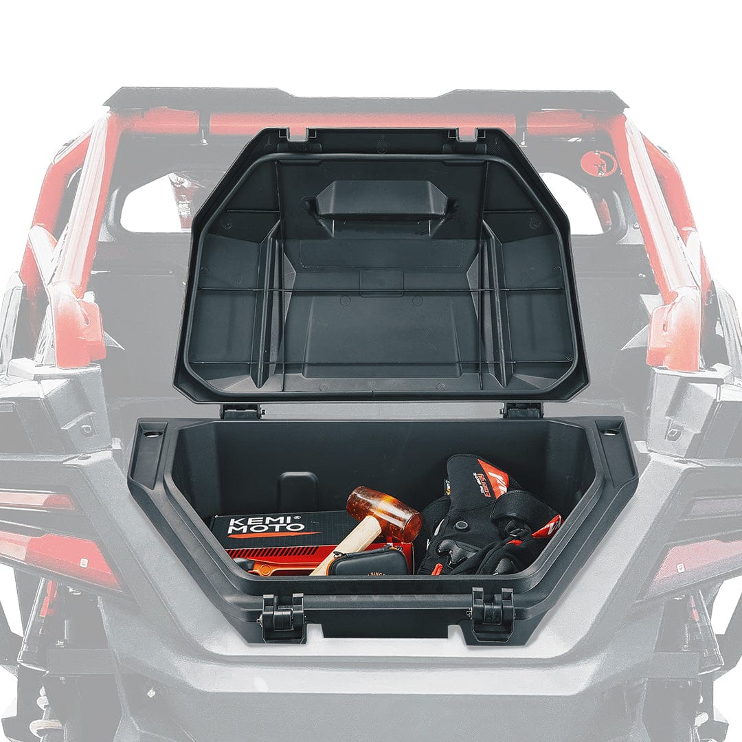 36L Rear Cargo Box with Two Lockable Latches for Polaris RZR by Kemimoto B0113-13001BK Cargo Box B0113-13001BK Kemimoto