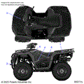 BODY: DECALS GRAPHIC - 2024 POLARIS SPORTSMAN 450 HO UTILITY 50S