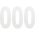 FX Number 0 White 6" by Factory Effex