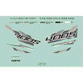 DECAL KIT BLUE/RED/ORANGE/ROYAL - 2018 CFMOTO CFORCE 400