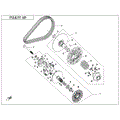 CLUTCH & CVT ASSY. (16G) WEIGHT) - 2022 CFMOTO CFORCE 500