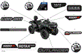 BODY - DECALS - 2023 CAN AM OUTLANDER MAX 1000R EFI LTD