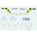 DECAL KIT (BAJA BLUE) - 2023 CFMOTO CFORCE 110