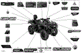 BODY - DECALS - 2022 CAN AM OUTLANDER MAX 1000R EFI XT P