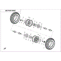 FRONT WHEEL - 2024 CFMOTO CFORCE 500 S