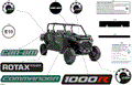 BODY - DECALS - 2025 CAN AM COMMANDER MAX 1000R EFI DPS - COMPASS GREEN - 60" WIDTH