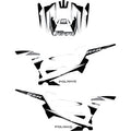 Polaris RZR 2 Door Complete Graphics Kit White Black by D'Cor Visuals